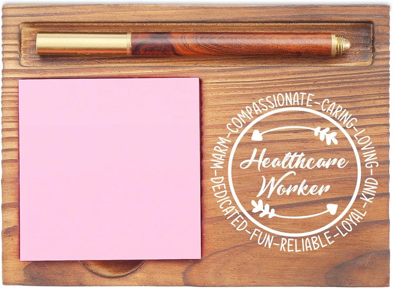 EFFJNSG Healthcare Worker Gifts Sticky Note Holder, Warm Caring Appreciation Gifts for Healthcare Worker Nurses Medical Professionals Graduation Retirement EDP147 - Image 1